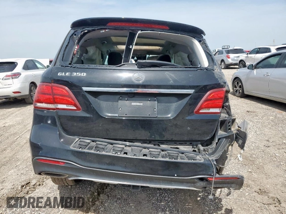 2016 Mercedes-Benz GLE 350 with VIN 4JGDA5JB3GA697255, listed as a Copart auction lot 56719985 with Not provided miles and Salvage title. Bid and sale history available at DreamBid. Image 6.