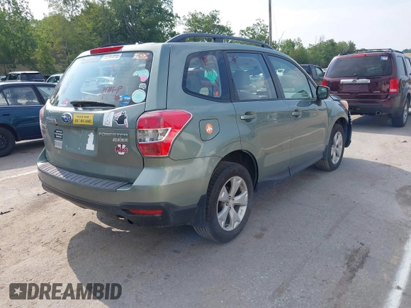 2015 Subaru Forester 2.5i with VIN JF2SJABC2FH508209, listed as a IAAI auction lot 42795593 with 210,479 mi miles and . Bid and sale history available at DreamBid. Image 4.