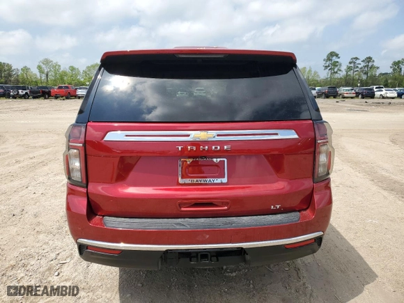 2023 Chevrolet Tahoe LT with VIN 1GNSKNKD8PR169745, listed as a Copart auction lot 50824805 with 57,649 mi miles and Clean Title. Bid and sale history available at carsss.com. Image 6.