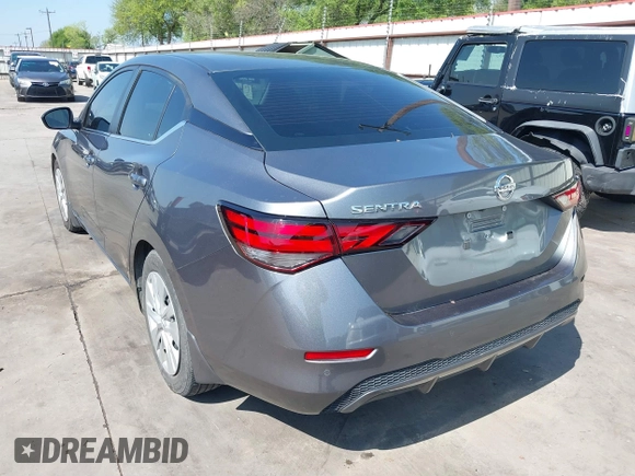 2020 Nissan Sentra S with VIN 3N1AB8BV2LY215995, listed as a IAAI auction lot 41875875 with 45,164 mi miles. Bid and sale history available at carsss.com. Image 3.