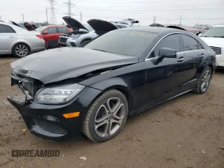 2015 Mercedes-Benz CLS-Class CLS 400 with VIN WDDLJ6FB9FA151305, listed as a Copart auction lot 81706214 with 106,145 mi miles and Salvage Title. Bid and sale history available at carsss.com. Image 1.