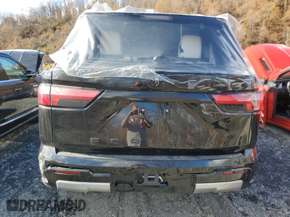 2024 Toyota Sequoia SR5 with VIN 7SVAAABAXRX028072, listed as a Copart auction lot 79912494 with 9,568 mi miles and Salvage Title. Bid and sale history available at carsss.com. Image 6.