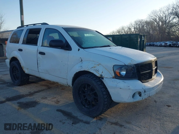 2007 Dodge Durango SLT with VIN 1D8HB48P17F550466, listed as a IAAI auction lot 41820648 with 297,324 mi miles and . Bid and sale history available at DreamBid. Image 1.
