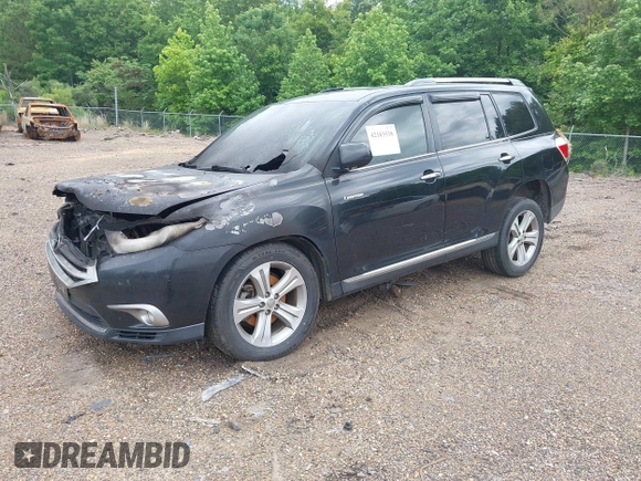 2012 Toyota Highlander Limited with VIN 5TDDK3EH0CS144483, listed as a IAAI auction lot 42183538 with Not provided miles and . Bid and sale history available at DreamBid. Image 2.