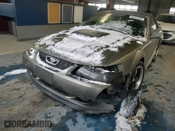 2001 Ford Mustang GT Deluxe with VIN 1FAFP45X81F193358, listed as a Copart auction lot 46297485 with 130,538 mi miles and Salvage Title. Bid and sale history available at carsss.com. Image 11.