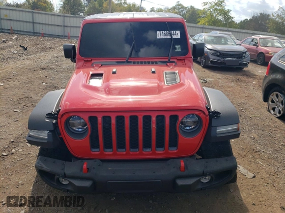 2022 Jeep Gladiator Rubicon with VIN 1C6JJTBGXNL111178, listed as a Copart auction lot 74686344 with 30,587 mi miles and Salvage title. Bid and sale history available at DreamBid. Image 5.