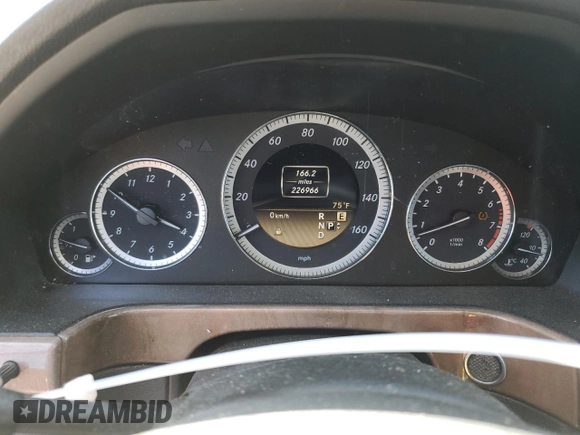 2012 Mercedes-Benz E 350 Luxury with VIN WDDHF8JB8CA532651, listed as a Copart auction lot 53087825 with 226,966 mi miles and Clean Title. Bid and sale history available at DreamBid. Image 9.