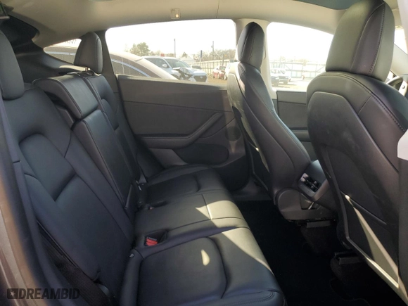 2021 Tesla Model Y Standard Range with VIN 5YJYGDED8MF115065, listed as a Copart auction lot 49420235 with 111,018 mi miles and Salvage Title. Bid and sale history available at carsss.com. Image 10.