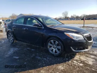2016 Buick Regal Premium II with VIN 2G4GT5GX8G9112031, listed as a Copart auction lot 43743695 with 114,617 mi miles and Salvage title. Bid and sale history available at DreamBid. Image 4.