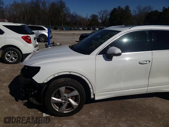 2019 Audi Q3 Premium with VIN WA1AECF3XK1079418, listed as a Copart auction lot 38725843 with 95,597 mi miles. Bid and sale history available at carsss.com. Image 11.