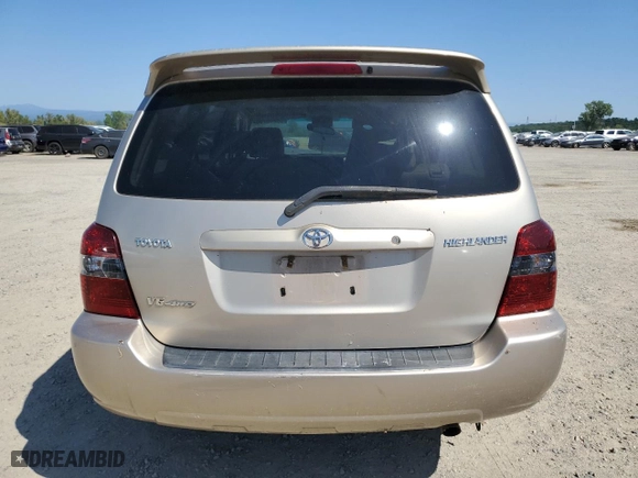 2007 Toyota Highlander w/3rd Row with VIN JTEEP21A670208068, listed as a Copart auction lot 53205705 with 133,282 mi miles and Salvage Title. Bid and sale history available at carsss.com. Image 6.