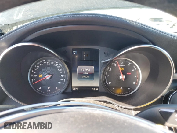2018 Mercedes-Benz C 300 with VIN WDDWJ4JB3JF667681, listed as a Copart auction lot 88327665 with 50,526 mi miles and Salvage Title. Bid and sale history available at carsss.com. Image 9.
