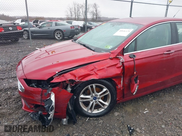 2018 Ford Fusion SE with VIN 3FA6P0HD2JR239408, listed as a IAAI auction lot 40846529 with 56,451 mi miles. Bid and sale history available at carsss.com. Image 6.