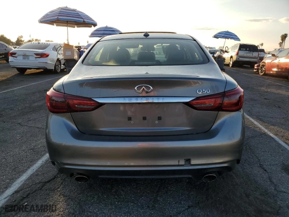 2018 Infiniti Q50 2.0t LUXE with VIN JN1CV7AP8JM240154, listed as a Copart auction lot 43212665 with NaN miles and Salvage Title. Bid and sale history available at carsss.com. Image 6.