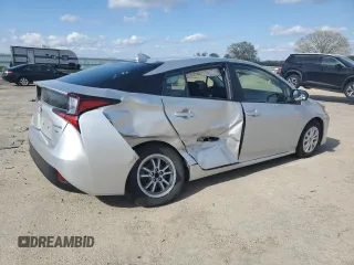 2021 Toyota Prius L Eco with VIN JTDKAMFU1M3142143, listed as a Copart auction lot 55662845 with 96,422 mi miles and Salvage Title. Bid and sale history available at DreamBid. Image 3.