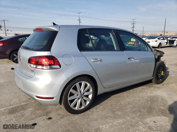 2011 Volkswagen Golf TDI with VIN WVWDM7AJ6BW242796, listed as a Copart auction lot 44456455 with 28,446 mi miles and Salvage Title. Bid and sale history available at carsss.com. Image 3.