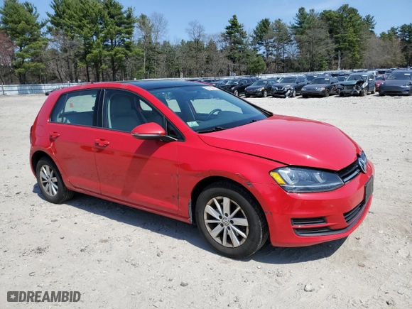 2015 Volkswagen Golf TSI SEL with VIN 3VW217AU4FM040388, listed as a Copart auction lot 53714745 with 98,327 mi miles and Clean Title. Bid and sale history available at carsss.com. Image 4.