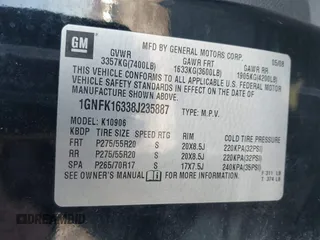 2008 Chevrolet Suburban Commercial with VIN 1GNFK16338J235887, listed as a IAAI auction lot 41371263 with 200,049 mi miles. Bid and sale history available at carsss.com. Image 9.