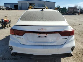 2023 Kia Forte GT-Line with VIN 3KPF54ADXPE563532, listed as a Copart auction lot 45976695 with 29,005 mi miles and Salvage Title. Bid and sale history available at carsss.com. Image 6.