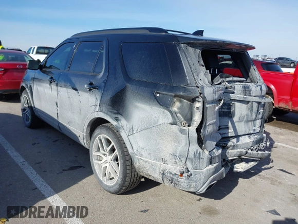 2017 Ford Explorer Sport with VIN 1FM5K8GT9HGD02111, listed as a IAAI auction lot 41395462 with 105,000 mi miles and . Bid and sale history available at carsss.com. Image 3.