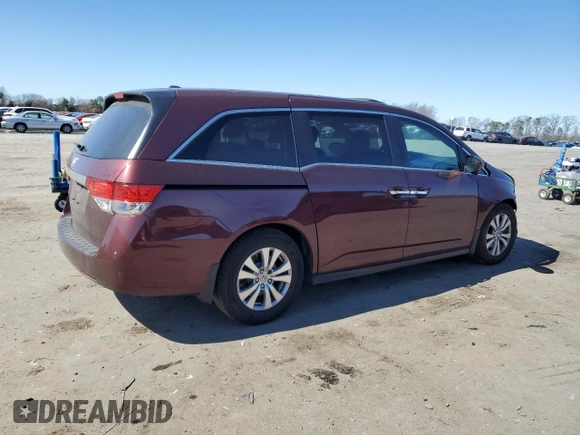 2017 Honda Odyssey EX-L with VIN 5FNRL5H66HB006354, listed as a Copart auction lot 49682455 with 250,935 mi miles and Salvage Title. Bid and sale history available at DreamBid. Image 3.