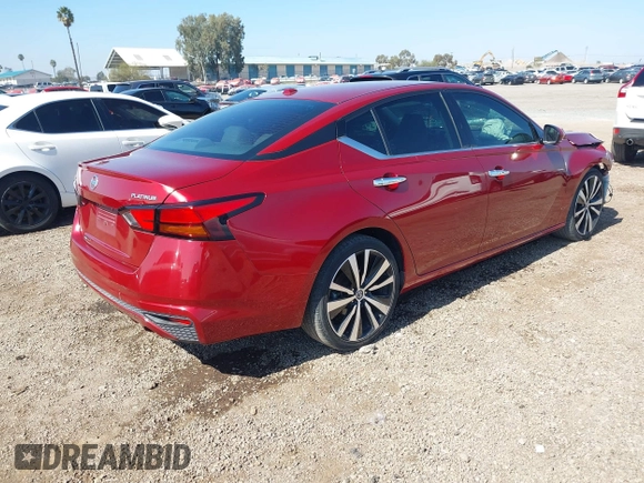 2019 Nissan Altima 2.5 Platinum with VIN 1N4BL4FV7KC117575, listed as a IAAI auction lot 41573528 with 71,665 mi miles. Bid and sale history available at carsss.com. Image 4.
