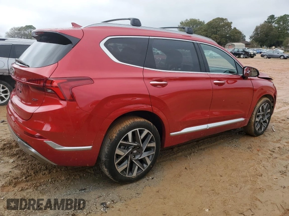 2022 Hyundai Santa Fe Calligraphy with VIN 5NMS54AL5NH459610, listed as a Copart auction lot 80445554 with 33,510 mi miles and Salvage Title. Bid and sale history available at carsss.com. Image 3.