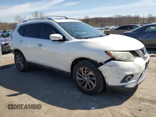 2015 Nissan Rogue SV with VIN 5N1AT2MT0FC773453, listed as a Copart auction lot 53191465 with 108,810 mi miles and Salvage Title. Bid and sale history available at carsss.com. Image 4.