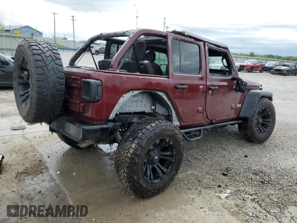 2018 Jeep Wrangler Unlimited Sport S с VIN 1C4HJXDG9JW320898, выставлен на аукционе Copart как лот 54693785 с пробегом 101 380 миль миль и Списание • Salvage title. История ставок и продаж доступна на DreamBid. Изображение 3.