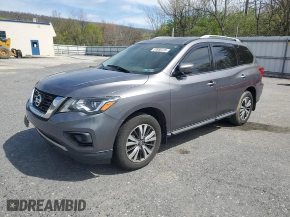 2017 Nissan Pathfinder SL with VIN 5N1DR2MM5HC614967, listed as a Copart auction lot 53985725 with 0 mi miles and Clean Title. Bid and sale history available at carsss.com. Image 1.