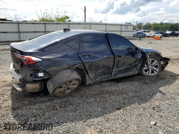 2021 Acura TLX Technology with VIN 19UUB5F45MA004310, listed as a Copart auction lot 58984135 with 39,113 mi miles and Non repairable. Bid and sale history available at DreamBid. Image 3.