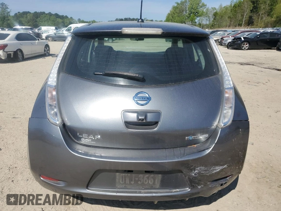 2015 Nissan LEAF SV with VIN 1N4AZ0CP9FC310695, listed as a Copart auction lot 53482025 with 98,125 mi miles and Clean Title. Bid and sale history available at carsss.com. Image 7.