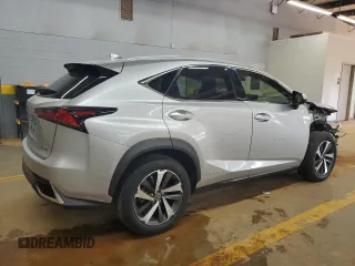 2019 Lexus NX 300h with VIN JTJBJRBZ9K2121314, listed as a Copart auction lot 57136075 with 56,744 mi miles and Salvage title. Bid and sale history available at DreamBid. Image 3.