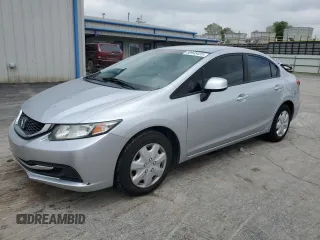 2013 Honda Civic LX with VIN 2HGFB2F55DH570291, listed as a Copart auction lot 59945435 with 161,105 mi miles and Clean title. Bid and sale history available at DreamBid. Image 1.