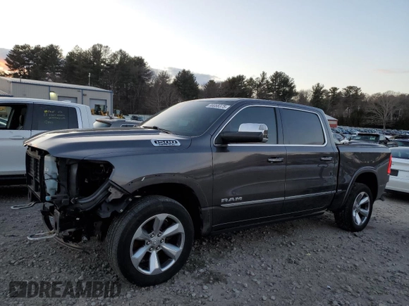 2020 Ram 1500 Limited with VIN 1C6SRFHT5LN138504, listed as a Copart auction lot 88055375 with 82,716 mi miles and Salvage Title. Bid and sale history available at carsss.com. Image 1.
