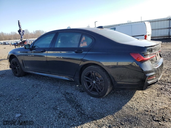 2021 BMW 7 Series 750i xDrive with VIN WBA7U2C04MCF23441, listed as a Copart auction lot 50615565 with 24,502 mi miles and Salvage Title. Bid and sale history available at carsss.com. Image 2.