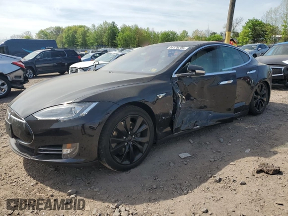 2016 Tesla Model S 90D with VIN 5YJSA1E28GF131212, listed as a Copart auction lot 54176705 with 97,373 mi miles and Salvage Title. Bid and sale history available at DreamBid. Image 1.