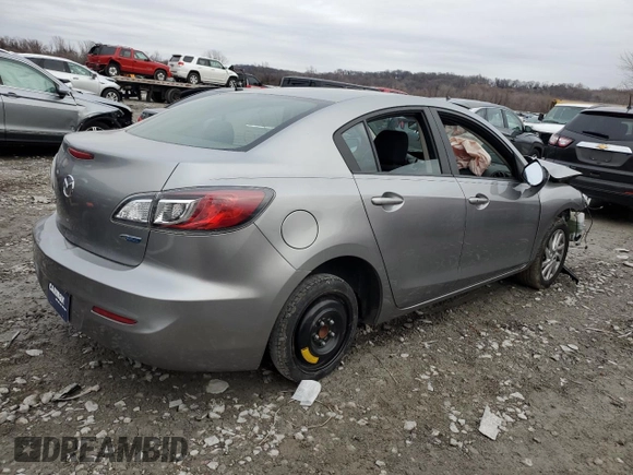 2013 Mazda 3 i Touring with VIN JM1BL1V7XD1712155, listed as a Copart auction lot 86358604 with Not Provided miles and Salvage Title. Bid and sale history available at DreamBid. Image 3.