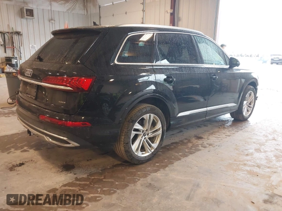 2023 Audi Q7 Premium with VIN WA1AXBF73PD000720, listed as a IAAI auction lot 42335398 with 26,736 mi miles and . Bid and sale history available at DreamBid. Image 4.