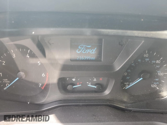 2016 Ford Transit Cargo with VIN 1FTBW3XG5GKB09483, listed as a Copart auction lot 56157045 with 216,399 mi miles and Salvage title. Bid and sale history available at DreamBid. Image 9.