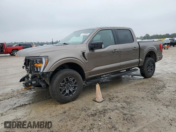 2023 Ford F-150 XL with VIN 1FTEW1E81PFB44320, listed as a Copart auction lot 43208905 with 37,499 mi miles and Salvage Title. Bid and sale history available at carsss.com. Image 1.