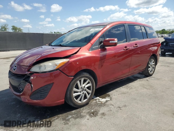 2015 Mazda 5 Sport with VIN JM1CW2BL5F0185881, listed as a Copart auction lot 53621165 with 163,762 mi miles and Salvage Title. Bid and sale history available at carsss.com. Image 1.