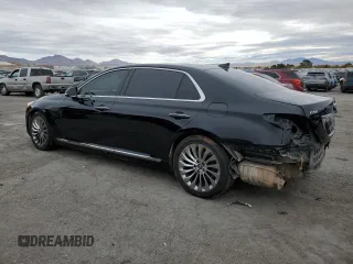 2017 Genesis G90 3.3T Premium with VIN KMHG34JA7HU030598, listed as a Copart auction lot 79275584 with 64,039 mi miles and Salvage Title. Bid and sale history available at carsss.com. Image 2.