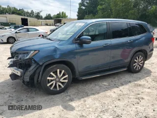 2019 Honda Pilot EX-L with VIN 5FNYF5H41KB006237, listed as a Copart auction lot 66867194 with 76,970 mi miles and Salvage title. Bid and sale history available at DreamBid. Image 1.