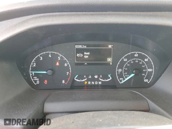2020 Ford Transit Cargo with VIN 1FTYE1Y8XLKB43776, listed as a Copart auction lot 55830485 with 65,396 mi miles and Salvage title. Bid and sale history available at DreamBid. Image 9.
