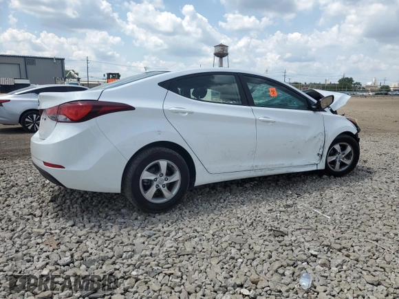 2015 Hyundai Elantra SE with VIN 5NPDH4AE0FH562200, listed as a Copart auction lot 60260085 with Not provided miles and Salvage title. Bid and sale history available at DreamBid. Image 3.