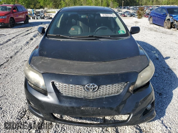 2010 Toyota Corolla with VIN 1NXBU4EE1AZ380397, listed as a Copart auction lot 51631715 with 81,303 mi miles and Salvage Title. Bid and sale history available at carsss.com. Image 5.