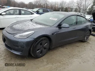 2021 Tesla Model 3 Standard Range Plus with VIN 5YJ3E1EA0MF907358, listed as a Copart auction lot 82103164 with 37,529 mi miles and Salvage Title. Bid and sale history available at DreamBid. Image 1.