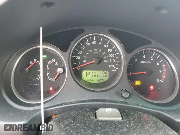 2006 Subaru Forester X with VIN JF1SG63656H719767, listed as a Copart auction lot 84813244 with 74,468 mi miles and Salvage Title. Bid and sale history available at DreamBid. Image 9.