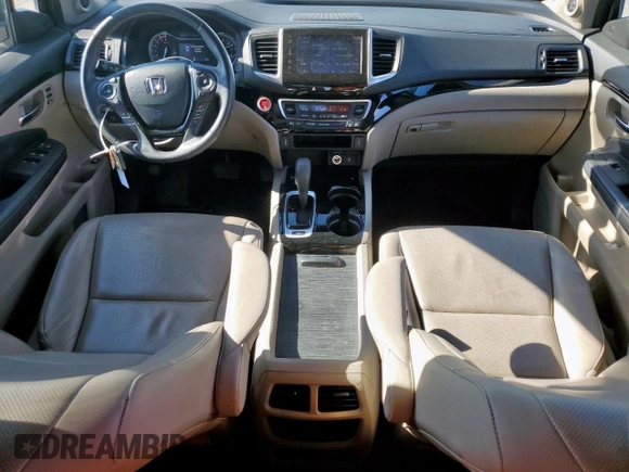 2019 Honda Ridgeline RTL-E with VIN 5FPYK3F7XKB002241, listed as a Copart auction lot 53804835 with 61,880 mi miles and Salvage title. Bid and sale history available at DreamBid. Image 8.